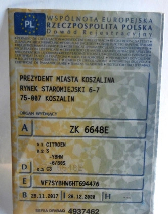 Citroen C3 cena 10900 przebieg: 287600, rok produkcji 2017 z Jedlicze małe 254